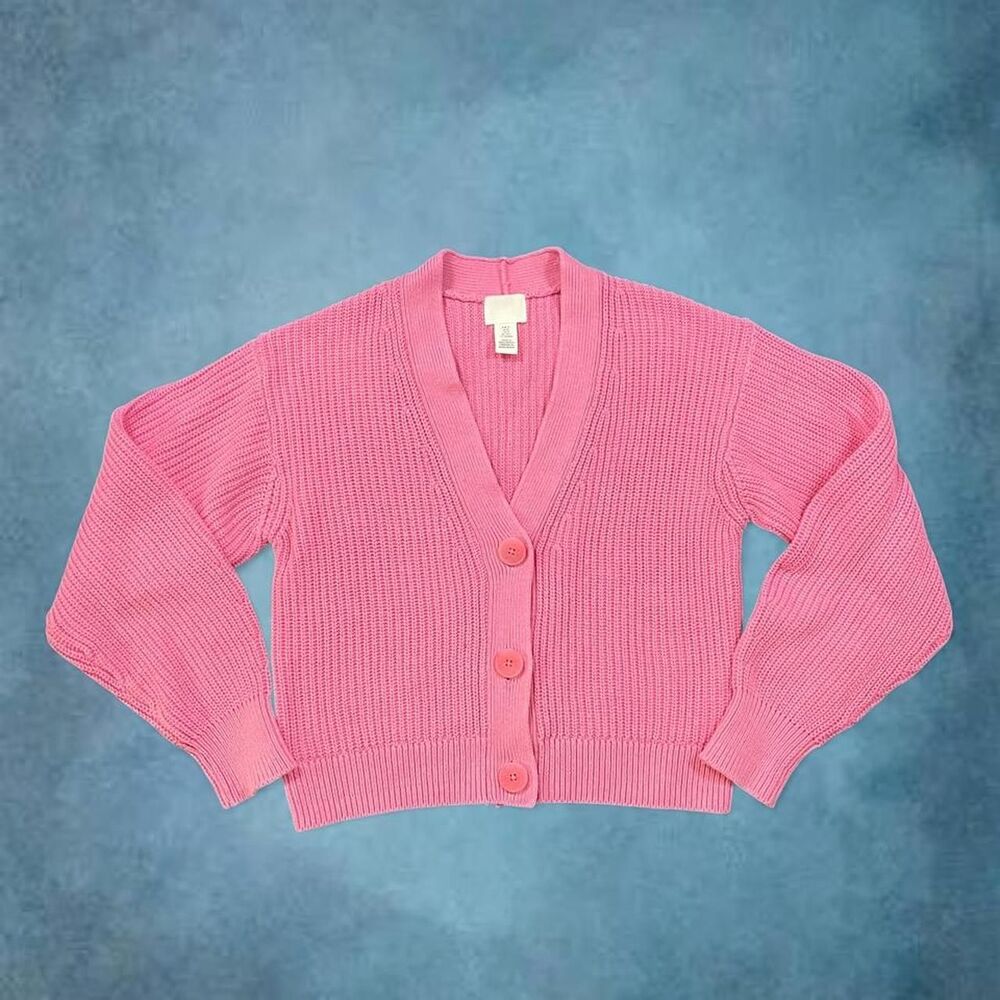 Pink H&M Cardigan knit sweater